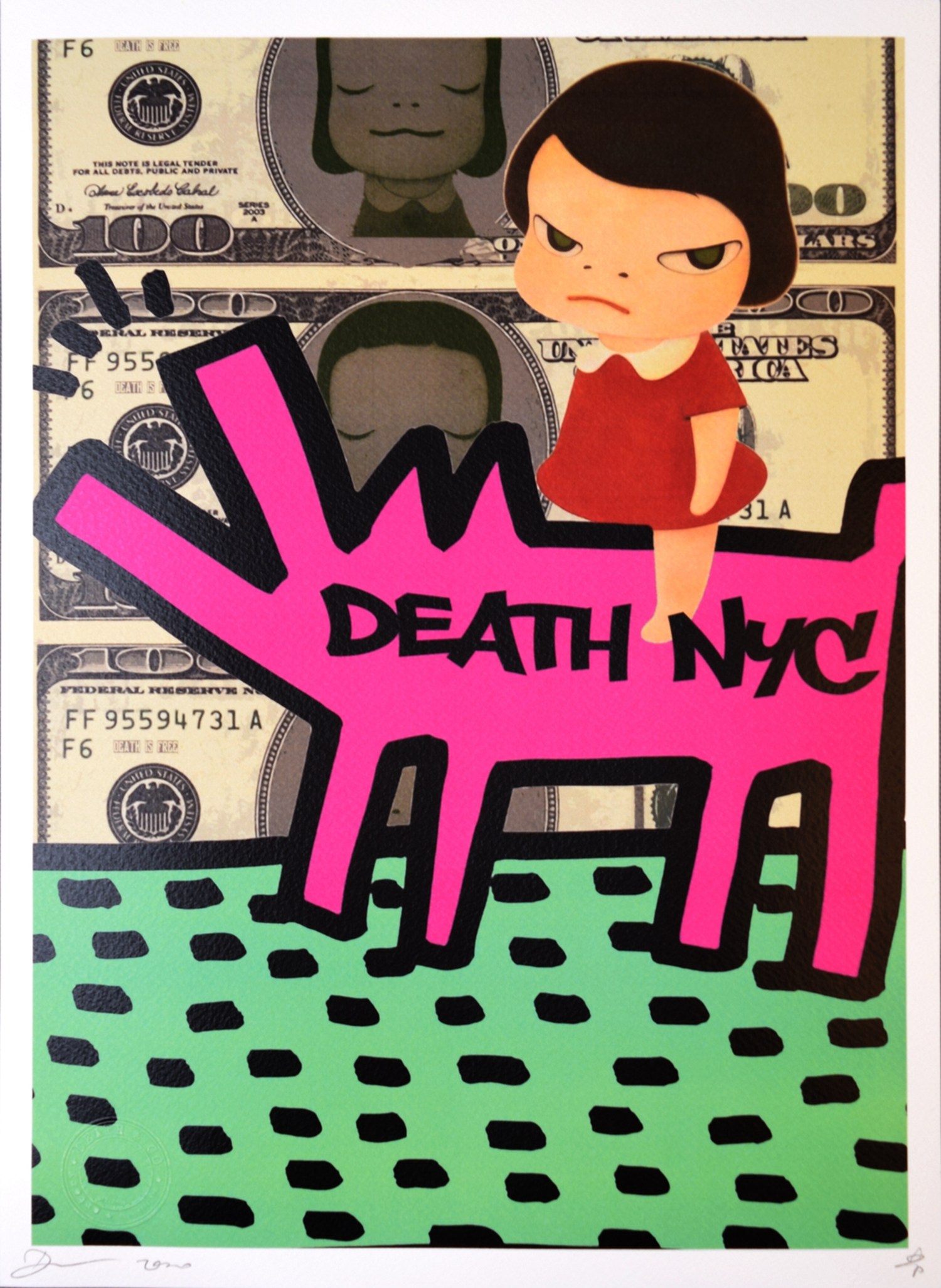 Death NYC 2020 班克西×奈良美智(签名：AP版）